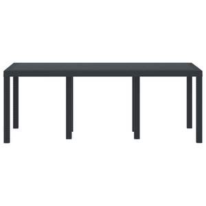 Table de jardin en polyrotin anthracite 78,74 x 39,37 x 28,74 cm pour extérieur - Product Image 2