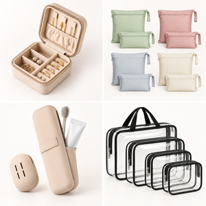 Travel <b>Storage</b> Organizer Bags Packing Cubes Toiletry Bags Portable Jewelry Cases Travel Accessories Dropshipping Service - Product Image 3