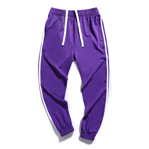 New Workout Elastic Waist Regular <b>Stripped</b> Midweight Eco-Friendly Breathable Quick Dry Pockets Jogger Sweatpants Men's Pants - Product Image 6