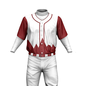 Ensemble de maillot et pantalon de baseball personnalisés avec impression par sublimation pour l'entraînement et les matchs, léger et performant, uniforme de baseball pour hommes - Product Image 5