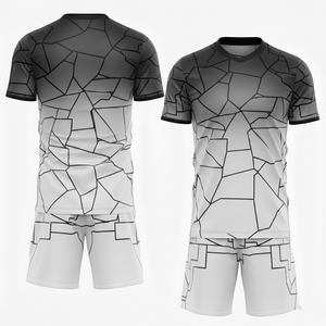 Conjunto de Uniforme de Fútbol Sublimado con Logotipo Personalizado, Uniformes de Entrenamiento de Secado Rápido, Equipación de Club, Estilo Retro, Corte 100% Automatizado - Product Image 4
