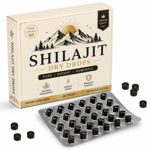 Comprimés de Shilajit de l'Himalaya 100% purs et originaux, 200 mg, comprimés de Shilajit de haute qualité pour hommes et femmes, soutien de l'énergie et de l'endurance - Product Image 1