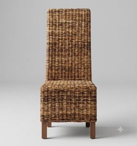 Handmade High Back <b>Rustic</b> Antique Design Rattan <b>Dining</b> Chair Natural Wicker Seat for Hotel Restaurant Cafe <b>Dining</b> Room Furniture - Product Image 4