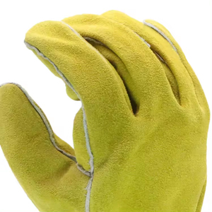 Gants de soudage en cuir de vachette de haute qualité avec logo personnalisé de 14 pouces, longs, pour une protection des mains, prix abordable, gants de travail pour soudeurs - Product Image 6