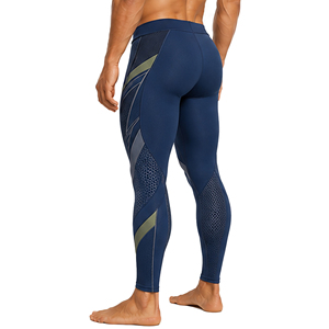 Leggings de compression sportifs pour hommes, personnalisés, haute élasticité, séchage rapide, imprimés, taille élastique, pour la gym, la course, le fitness, l'entraînement, l'athlétisme - Product Image 6