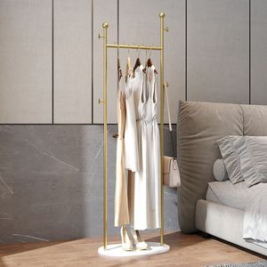 Appendiabiti Autoportante in Metallo Dorato con Base in Marmo, Appendiabiti Multiuso per Camera da Letto e Porta Cappelli - Product Image 4