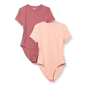Combinaisons pour femmes en coton et élasthanne tricoté à manches courtes - Product Image 1