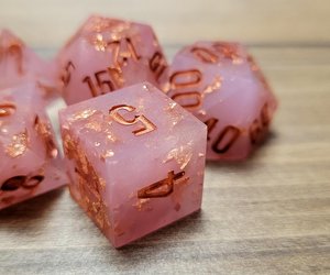 Luxury Resin Polyhedral <b>Dice</b> <b>Set</b> Handcrafted Smooth Finish Eco-Friendly Durable 7-Piece Gaming <b>Dice</b> for Collectors Tradebyd - Product Image 1