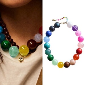 Collier pyramidal en résine fait main ILAHI, art populaire religieux féerique, audacieux et accrocheur, accessoire de bijouterie DIY pour les passionnés de mode moderne - Product Image 4