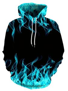 Nueva Sudadera con Capucha Creativa con Estampado de Llama 3D, 100% Poliéster, para Invierno, Sudadera con Capucha, Corte Regular, Tinte Liso, Felpa - Product Image 5