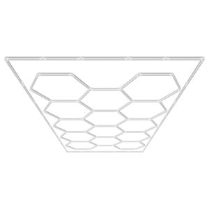 Luci LED per Garage 86400LM 6500K, Sistema Esagonale a Nido d'Ape con 14 Griglie, Luminarie LED Bianco Freddo per Dettaglio Auto e Parcheggi - Product Image 1