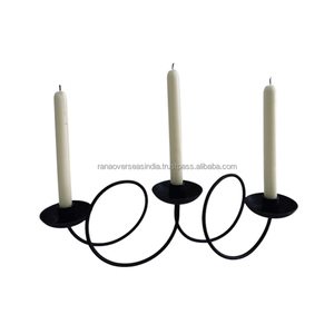 Candelero de Metal de estilo curvo de alta venta, candelabro decorativo de hierro, ideal para fiesta de boda en casa a precios asequibles - Product Image 6