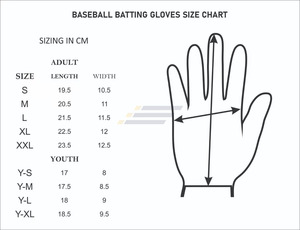 Gants de frappeur de baseball/softball en cuir de qualité supérieure, tailles XXL/XL, droit/gauche, séchage rapide, respirants, durables, fermeture auto-agrippante - Product Image 6
