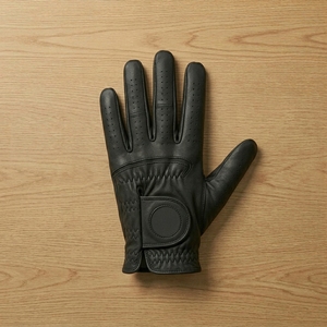 Guante de Golf para Mano Izquierda de PU Premium OEM, Logotipo Personalizado, Marcador de Bola Magnético, Agarre Suave, Transpirable, Cierre de Gancho y Bucle - Product Image 1