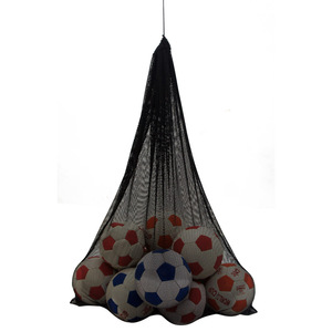 Bolsa de malla negra TSFI con cordón para balones de fútbol, gran capacidad para 10 balones, organizador de equipo deportivo, red de almacenamiento para entrenamiento y práctica - Product Image 1
