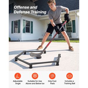Entrenador de Manipulación de Palo de Hockey - Equipo de Entrenamiento de Coordinación y Reacción Ligero, Portátil, Ajustable en 5 Secciones, para Uso en Hielo y Fuera de Hielo - Product Image 2
