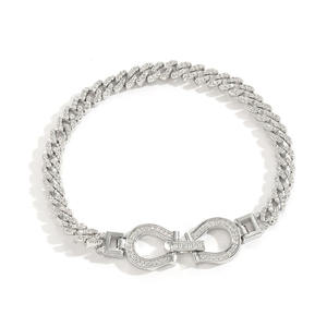 Wholesale Supply Luxury Baguette Cut Moissanite Diamond Hip Hop Bracelet <b>for</b> <b>Men</b> Available <b>for</b> Export Price from India - Product Image 2