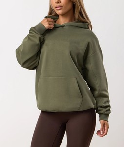 Latest Style High Quality Wholesale Women's Custom Casual Two Piece Fleece Hooded <b>Tracksuit</b> Set Full Sleeve Sweatsuit At Low MOQ - Product Image 5