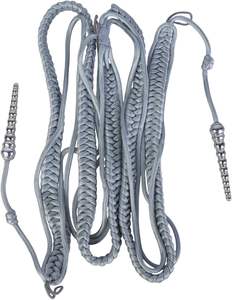 Aiguillette personnalisée de haute qualité en cordon doré tressé avec fil de bullion, accessoire d'uniforme avec deux embouts en laiton plaqué or - Product Image 2