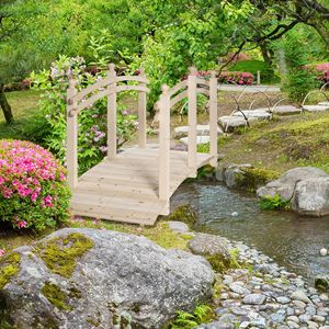 Passaggio da Giardino in Legno di Abete da 2,3 m con Ringhiere di Sicurezza per Paesaggistica e Pavimentazione Esterna - Product Image 2