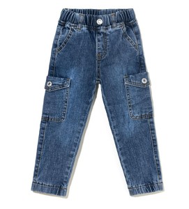 Pantalones Vaqueros Holgados Blancos Desgastados 100% Algodón para Niños, Ropa Infantil de Primavera - Product Image 5