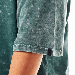 Impression de logo personnalisée, prix bas, t-shirts pour hommes en tissu délavé à l'acide, vêtements de jogging pour hommes, t-shirts pour hommes en tissu délavé à l'acide - Product Image 6