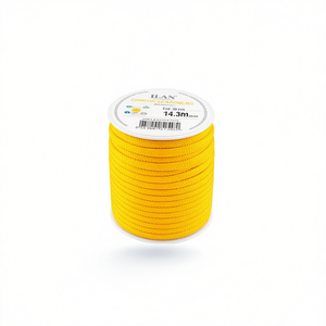 Cordón Marinero Ilan de 4mm y 14.3m, Amarillo, para la Elaboración de Joyería - Product Image 1