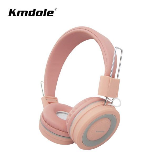 SUNING Kmdole Headset with Microphone Pink Wireless Over Ear No Display Screen for Music and Calls Made in China