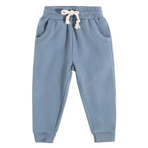 Pantalons pour bébés, tout-petits et enfants, fabriqués directement en usine, doux pour la peau, en coton et élasthanne, séchage rapide, coupe droite, décontractés - Product Image 6