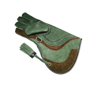 Gants de fauconnerie en cuir souple double couche de haute qualité, personnalisables, 30 cm, taille sur mesure, pour le chasse au gibier, avec appel de gibier personnalisé - Product Image 5