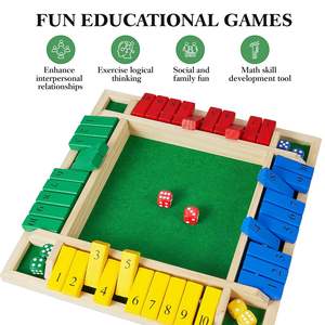 Juego de Mesa Clásico de Madera para Adultos, Niños y Familias, Juego de Estrategia con Acabado Liso - Product Image 3