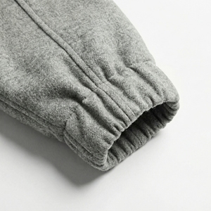 <b>Cropped</b> <b>Zip</b>-<b>Up</b> <b>Hoodie</b> Unisex | Winter Knitted Fleece Heavyweight Hooded Jacket | Waterproof Eco-Friendly Custom OEM Hoodies - Product Image 3