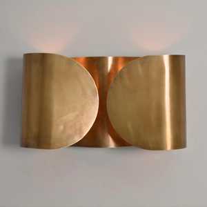 Modern Brass <b>Wall</b> <b>Sconce</b> Geometric Minimalist Design Indoor <b>Lighting</b> For Living Room Home Decor - Product Image 3