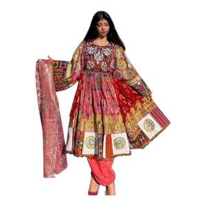 Robes Traditionnelles Afghanes Kuchi Vintage en Dentelle Taille Personnalisée pour Femmes – Fabricant Exportateur de Vêtements Casual Pashtun de Haute Qualité - Product Image 1