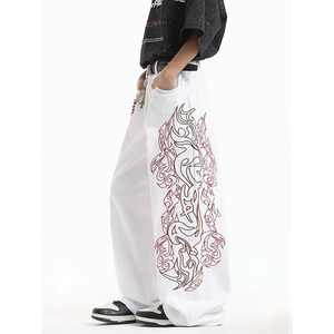Pantalones Vaqueros Anchos de Corte Holgado para Hombre, Estilo Casual, Lavado, Moda Urbana - Product Image 2