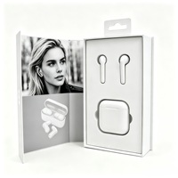 Boîte d'emballage rigide pour écouteurs sans fil avec fermeture magnétique et impression quadricolore pour l'électronique grand public