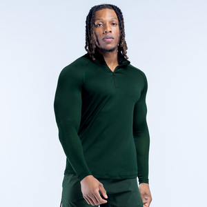 T-shirts de sport pour hommes à col montant, nouvelle collection, très demandés, à manches longues, compressifs, respirants, anti-boulochage et anti-humidité - Product Image 1