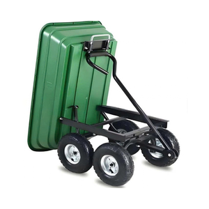 Chariot de jardin utilitaire moderne en polyéthylène 600 lb à bon prix, 4,0 pi³ avec pneus pneumatiques robustes pour pelouse et ferme ODGGAD010 - Product Image 1