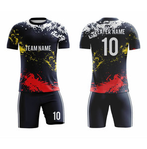 ชุดเสื้อฟุตบอลชาย สีน้ำเงิน ชื่อทีมแบบกำหนดเอง หมายเลขผู้เล่น 10 แบบซับลิเมชั่น แขนสั้น ระบายเหงื่อได้ดี ใส่ได้ทุกฤดู ทรงสปอร์ต - Product Image 3