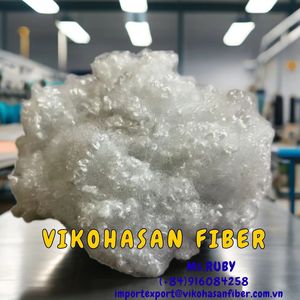 เส้นใยโพลีเอสเตอร์รีไซเคิล 7D HCS Vikohasan ยี่ห้อ Manufacturer ได้รับการรับรองมาตรฐาน GRS แบบเส้นใยกลวงเชื่อมต่อ ป้องกันไฟฟ้าสถิตย์ และสารหน่วงไฟ - Product Image 2