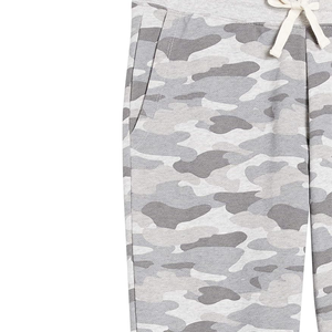 Pantalones Deportivos de Camuflaje Gris para Mujer, Cintura Media, Cordón Ajustable, Largura hasta el Tobillo, Casuales, para Otoño, con Bolsillos, Tejido de Algodón y Elastano - Product Image 4