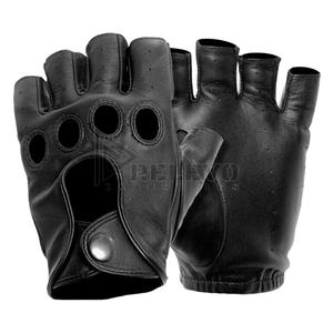 Gants en cuir sans doigts respirants à séchage rapide personnalisables avec logo frontal Unisexe Toutes saisons - Product Image 1