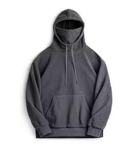 Sudadera con Capucha Tipo Balaclava Extra Grande para Hombre, de Forro Polar Grueso de 450 g/m², Estilo Vintage, con su Propio Logotipo - Product Image 1