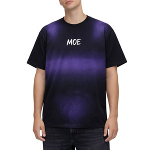 2026 Gradient <b>Spray</b> Print Oversized T-shirt Streetwear OEM Black Ombre Graphic Loose Fit Short Sleeve Heavyweight Men's shirts - Product Image 5