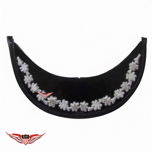 Casquette à visière personnalisable, faite main, pour uniforme de cérémonie, brodée de fil d'or, avec un trèfle argenté à une rangée, KEW Industries - Product Image 1