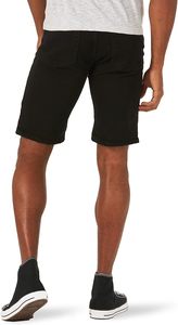 Pantalones Cortos de Mezclilla Negros para Hombre, Cintura Alta, Pierna Recta, Casuales, para Verano, Transpirables, con Bolsillos, 100% Algodón Tejido, Estilo Urbano, Ligeros - Product Image 2