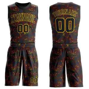 Conjunto Deportivo de Baloncesto Personalizado por Sublimación, Jersey y Pantalones Cortos de Poliéster, Uniforme Deportivo Juvenil para Exteriores - Product Image 1