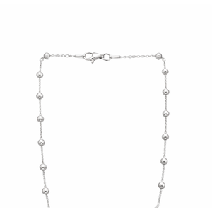 Collier en argent sterling 925, minimaliste, classique, avec chaîne à maillons sertis, élégant, pour femme, cadeau de mariage ou de fête, léger - Product Image 3