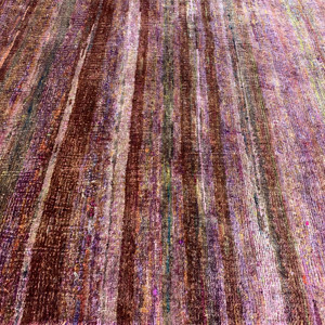 Tapis en laine noué à la main, bouclé, couleur terre cuite, minimaliste, résistant aux plis, à poils ras, pour la décoration moderne du salon - Product Image 6