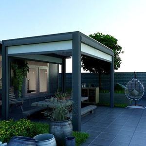 Pérgola de Aluminio de Diseño Moderno para Jardín, Pérgola Cuadrada de Tubo de Aluminio para Exteriores - Product Image 3